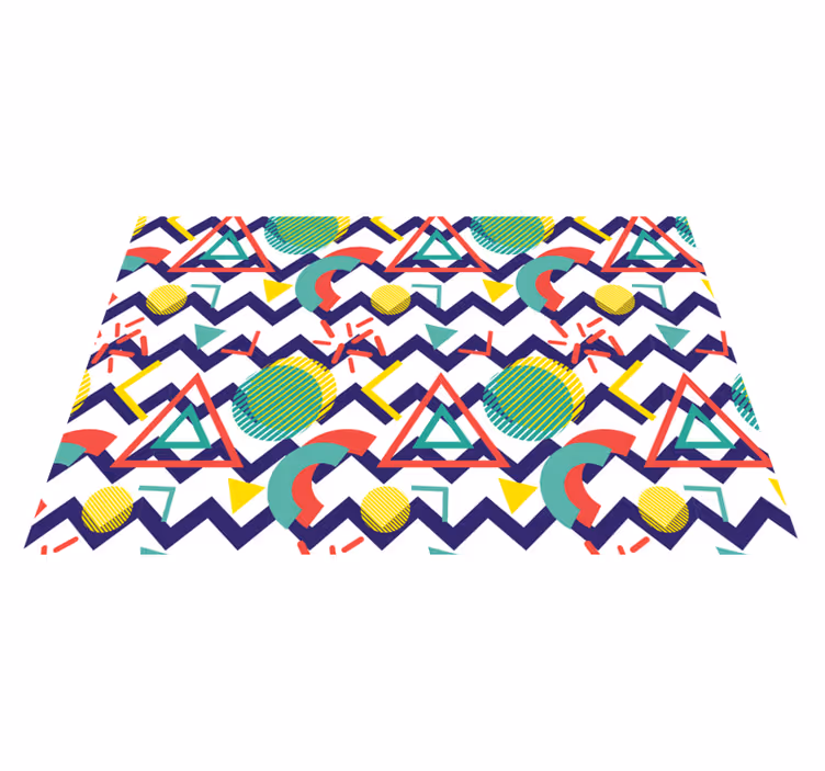 Individual mesa moderno diseño de patrón geométrico - TenVinilo