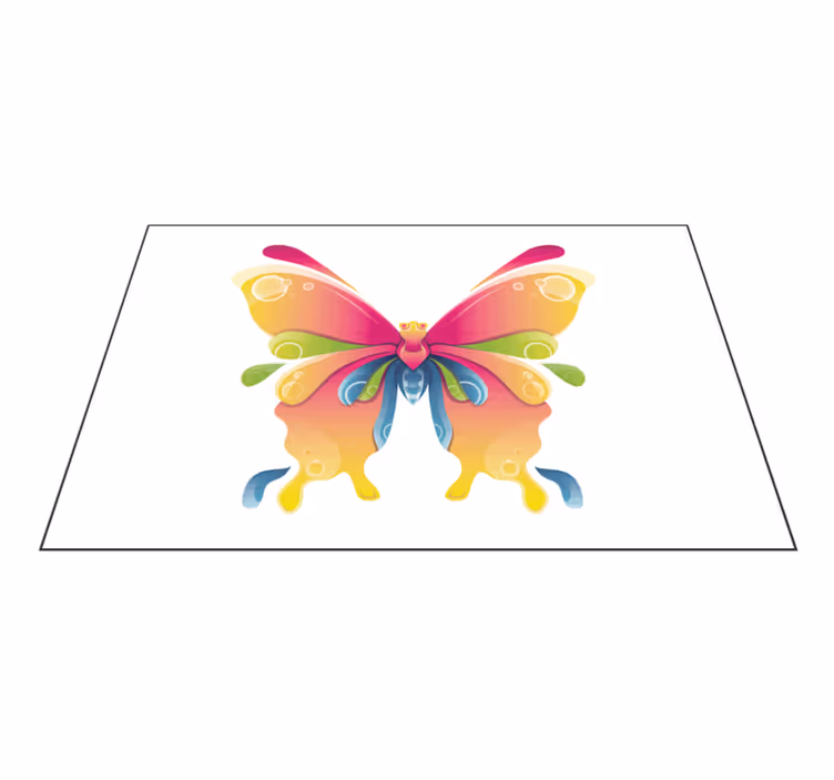 Individual mesa original motivo de mariposas coloridas - TenVinilo