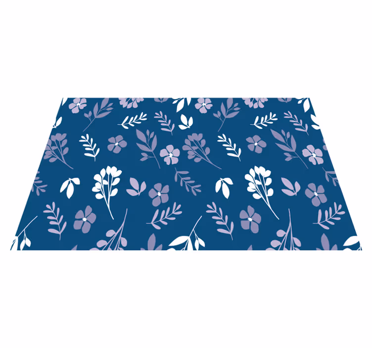 Individual de mesa patrón floral botánico - TenVinilo