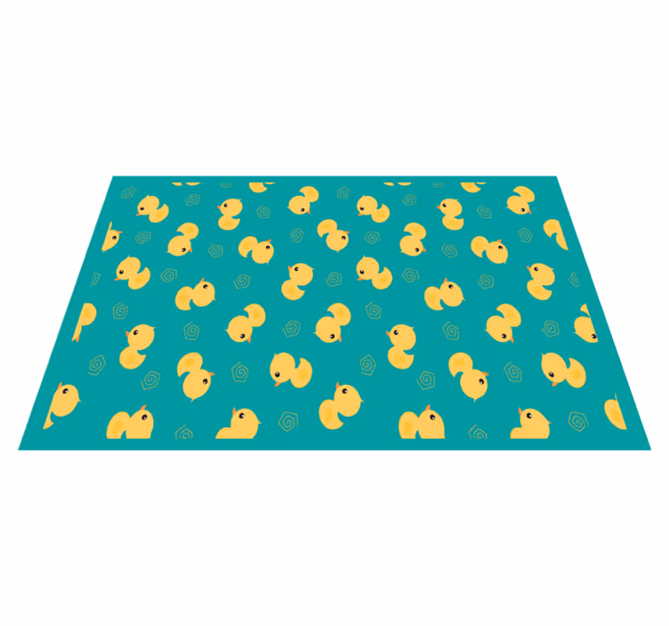 Individual de mesa infantil patrón de patitos adorables - TenVinilo
