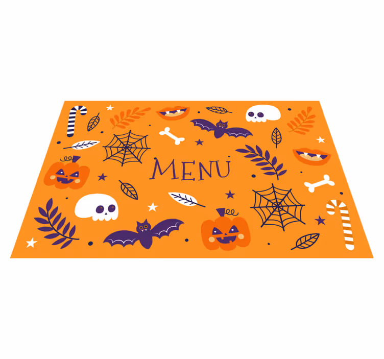 Mantel individual Halloween Divertido diseño de halloween - TenVinilo
