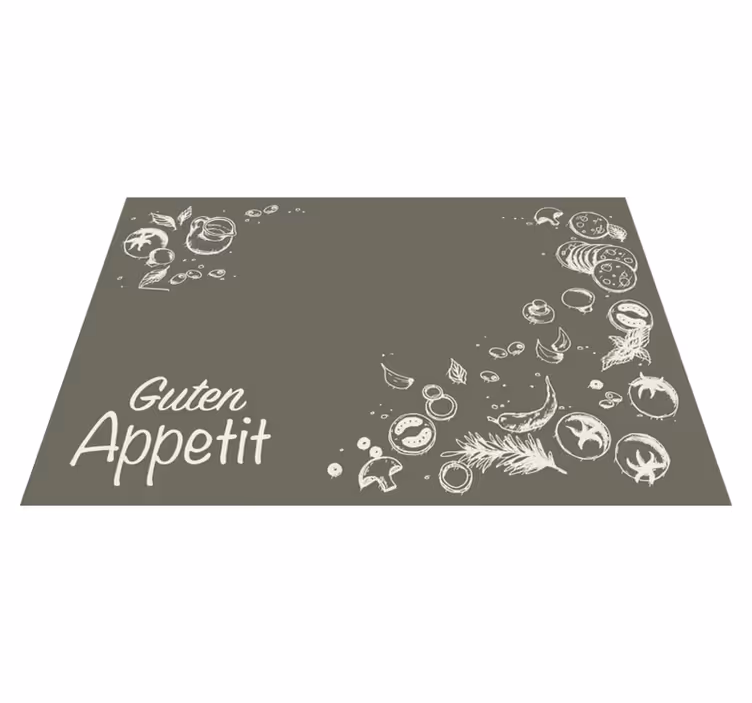 Individual de mesa frase cocina con amor - TenVinilo