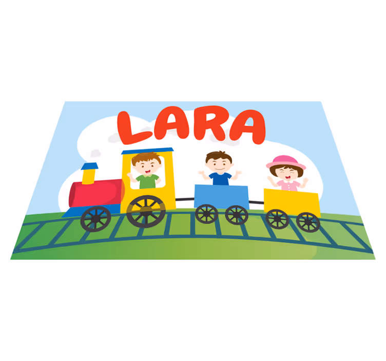 Individual de mesa infantil ilustración de tren infantil - TenVinilo