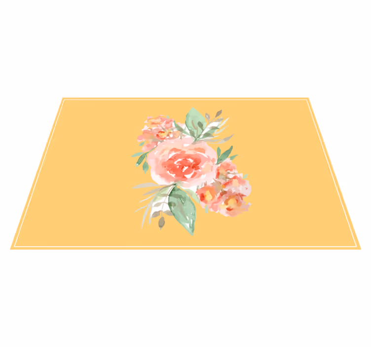 Individual mesa original con estampado floral - TenVinilo