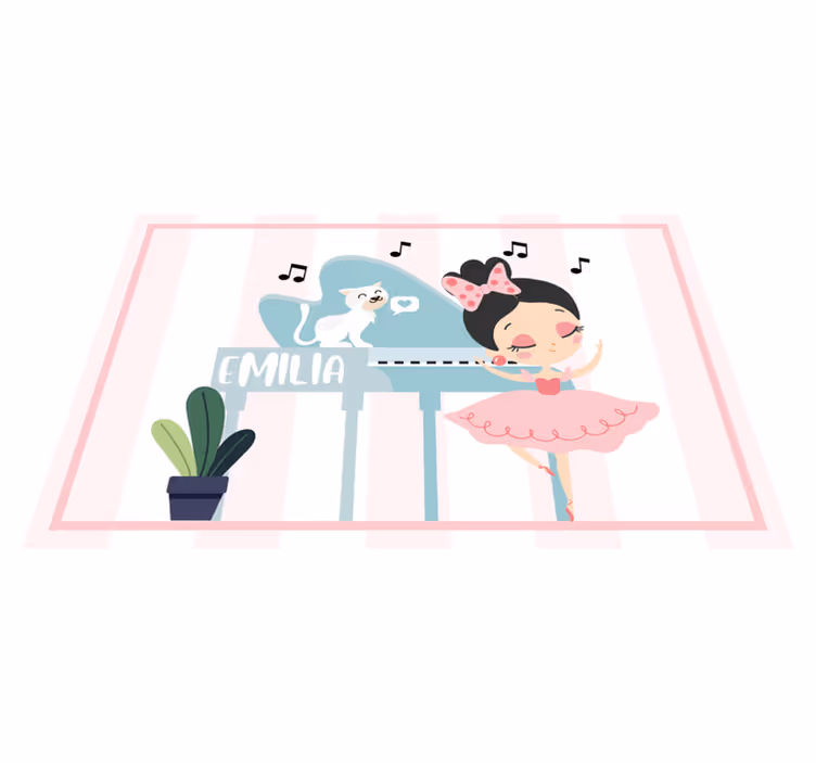 Individual de mesa infantil bailarina - TenVinilo
