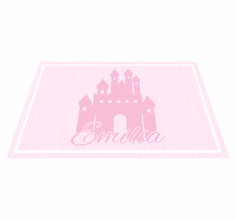 Individual de mesa infantil diseño de castillo - TenVinilo