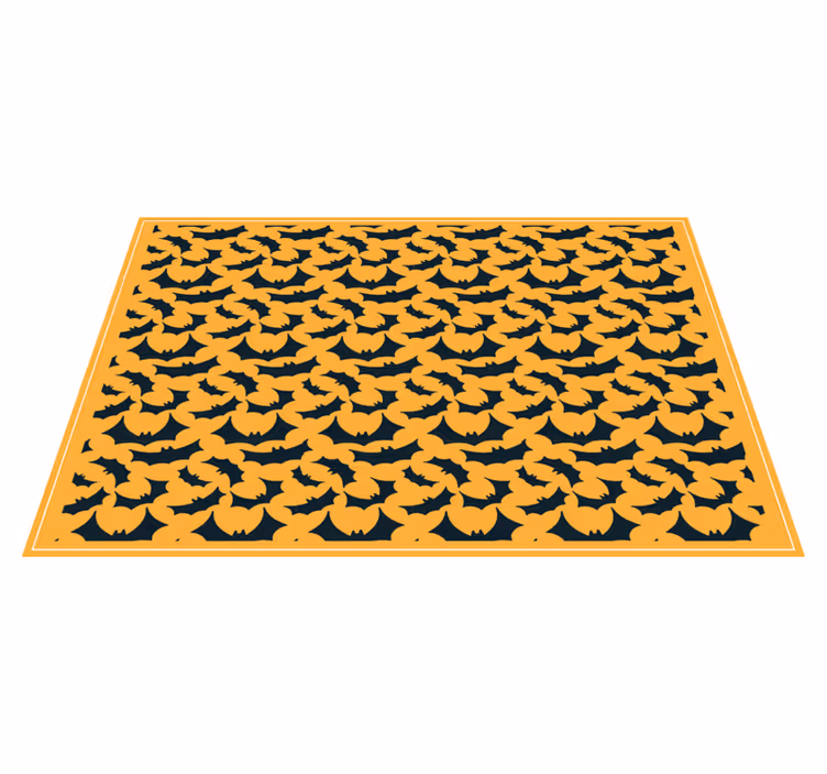 Individual de mesa halloween patrón de murciélagos - TenVinilo