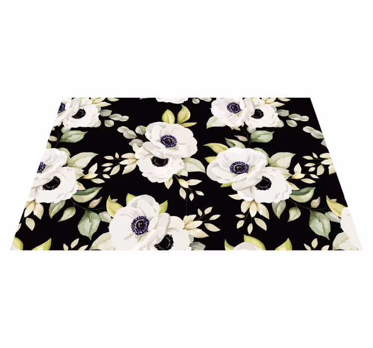Individual mesa original manteles con estampado floral - TenVinilo