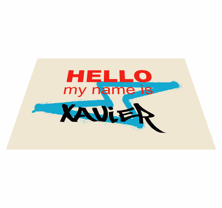 Individual de mesa frase anuncio de nombre personalizado - TenVinilo