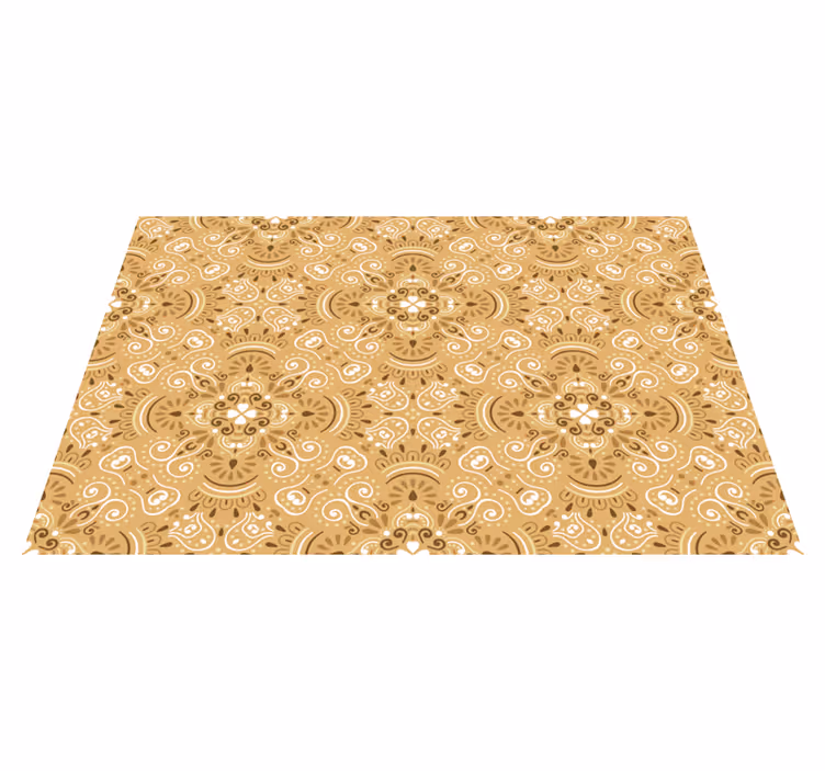 Individual de mesa patrón componente floral elegante - TenVinilo