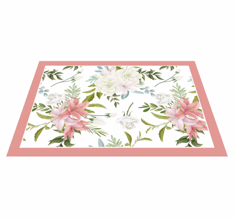 Individual mesa original centro de mesa floral - TenVinilo