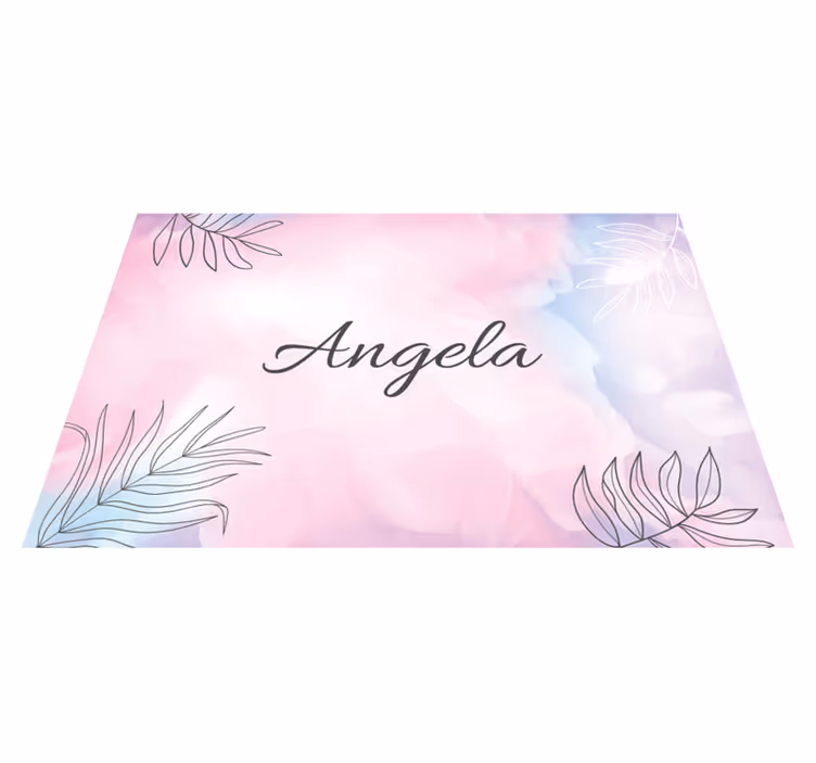 Individual mesa personalizable bandeja floral elegante - TenVinilo