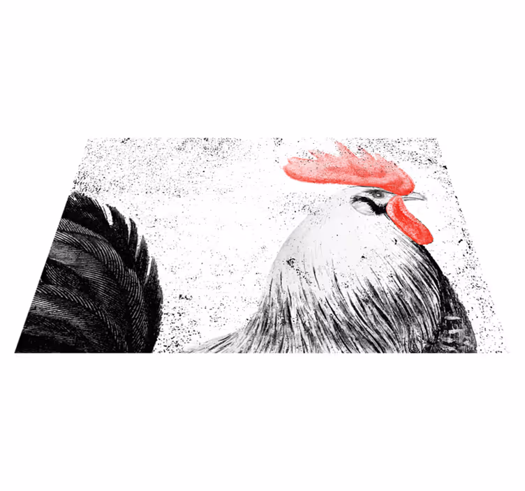 Individual mesa original ilustración de gallo - TenVinilo