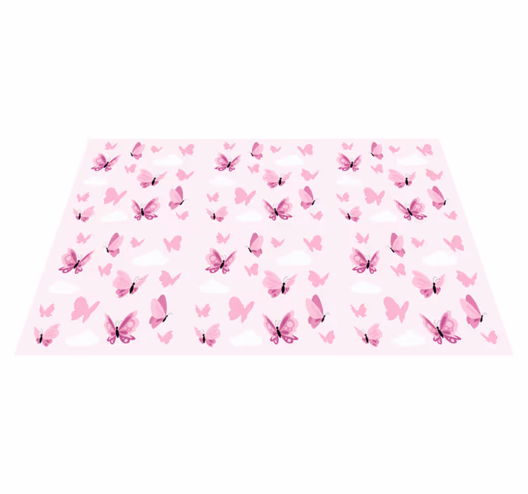 Individual de mesa infantil patrón de mariposas - TenVinilo