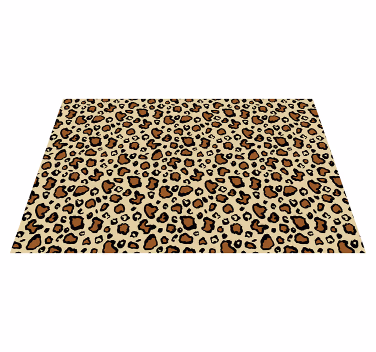 Individual de mesa patrón estampado de leopardo - TenVinilo