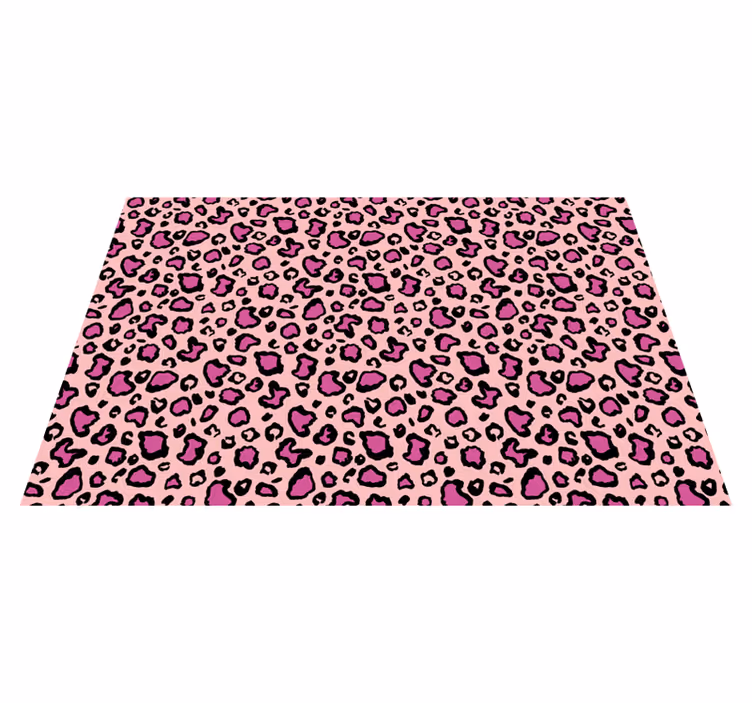 Individual mesa original patrón de leopardo rosa - TenVinilo