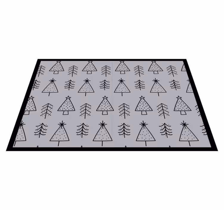 Individual de mesa navideño Árboles de navidad estilizados - TenVinilo