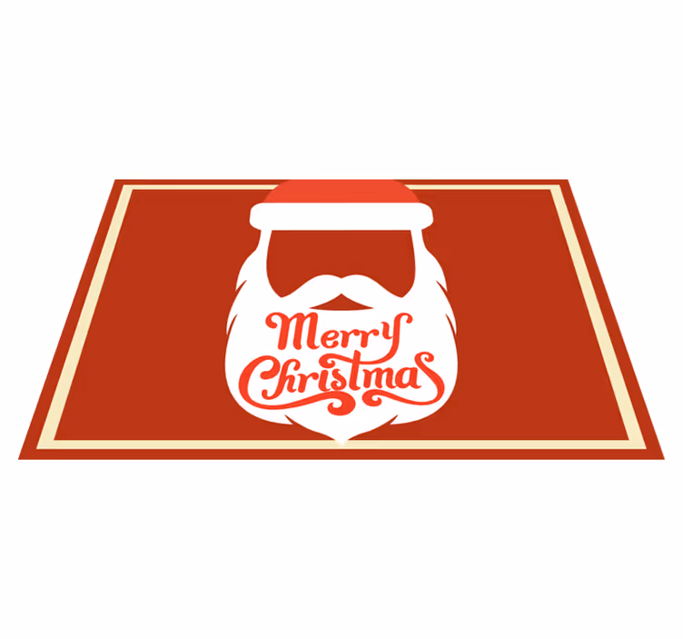 Individual de mesa navideño barba de santa - TenVinilo