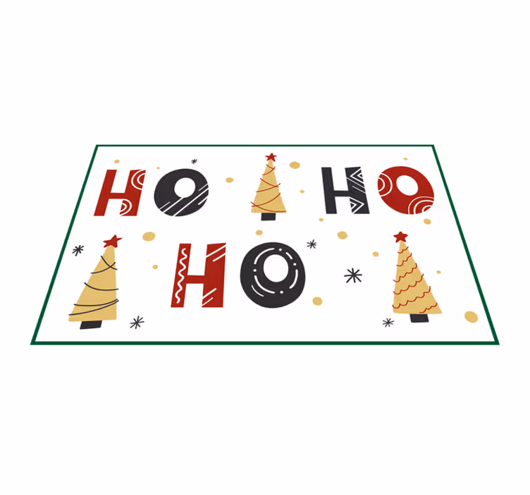 Individual de mesa navideño patrón de Árboles festivos - TenVinilo