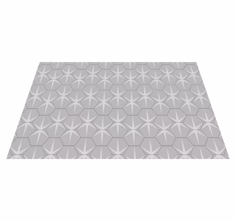 Individual de mesa patrón estrella hexagonal - TenVinilo