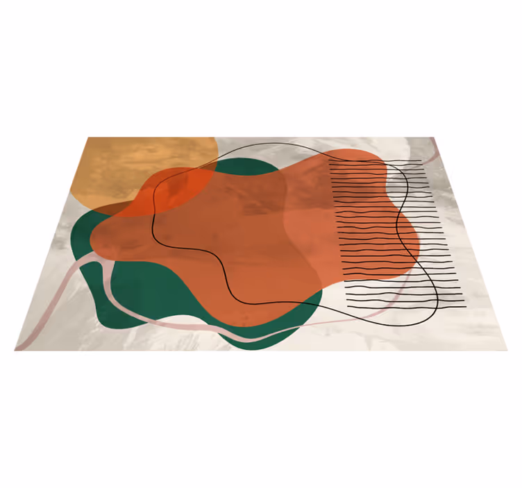 Mantel individual moderno Ilustraciones de collage abstracto - TenVinilo