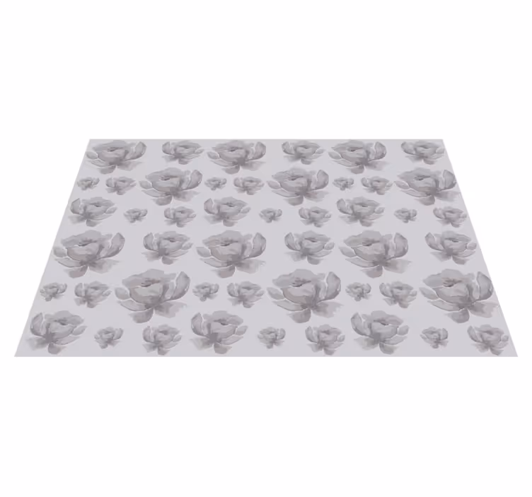 Individual de mesa patrón superficie floral - TenVinilo