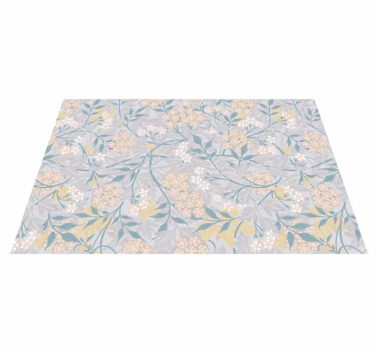 Individual de mesa patrón textura inspirada en flores - TenVinilo