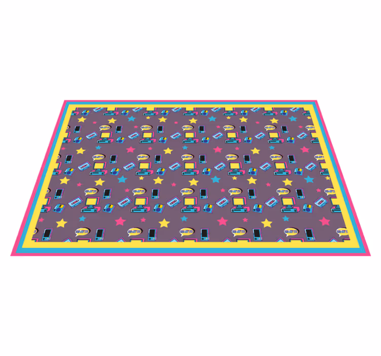 Individual mesa original estampado colorido de estrellas - TenVinilo