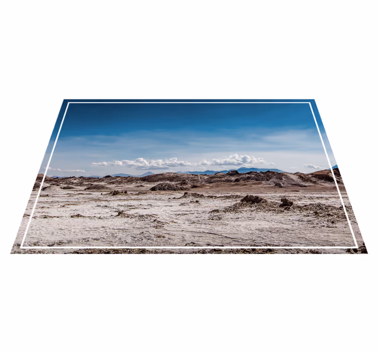 Individual mesa moderno paisaje del desierto - TenVinilo