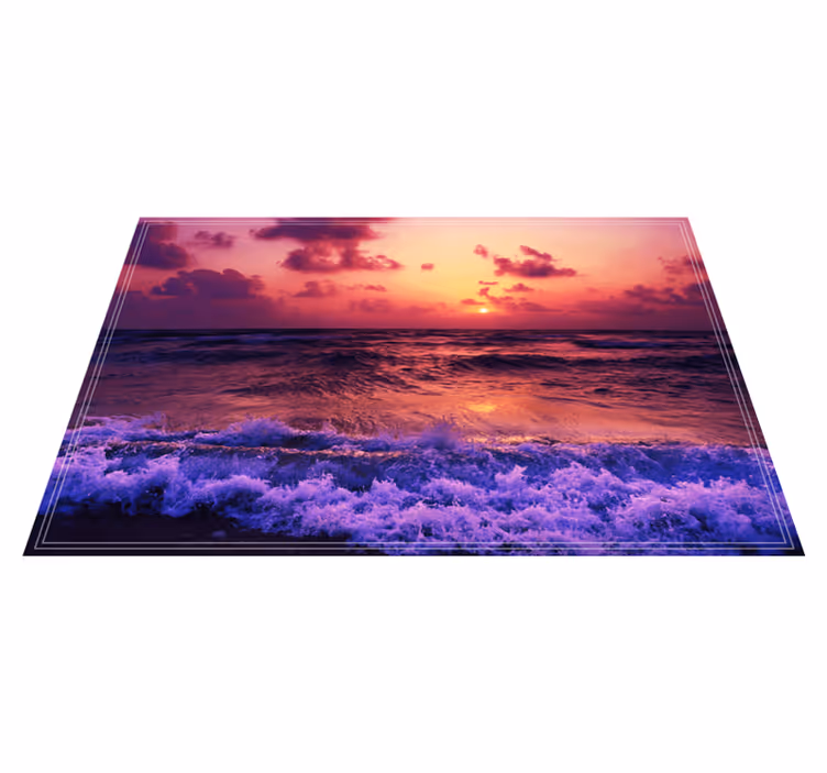 Individual mesa original escena del océano al atardecer - TenVinilo
