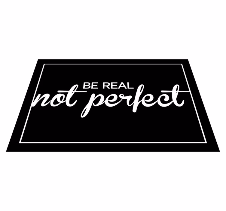 Individual de mesa frase slogan de autenticidad - TenVinilo