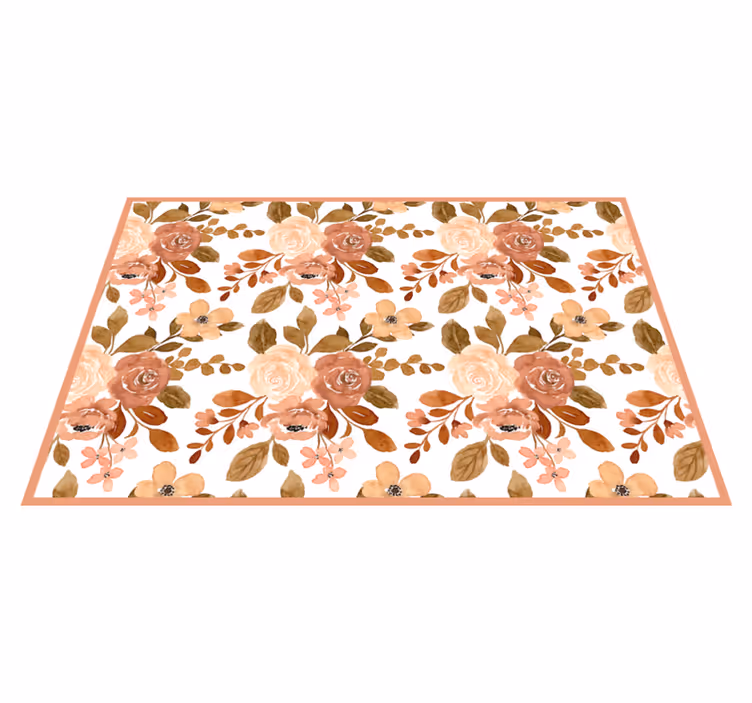 Individual mesa original con diseño floral - TenVinilo