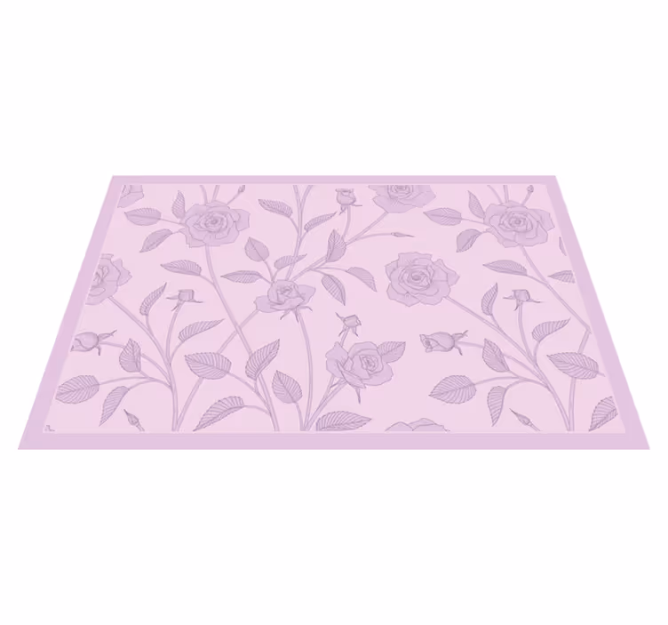 Individual de mesa patrón rosa elegante - TenVinilo