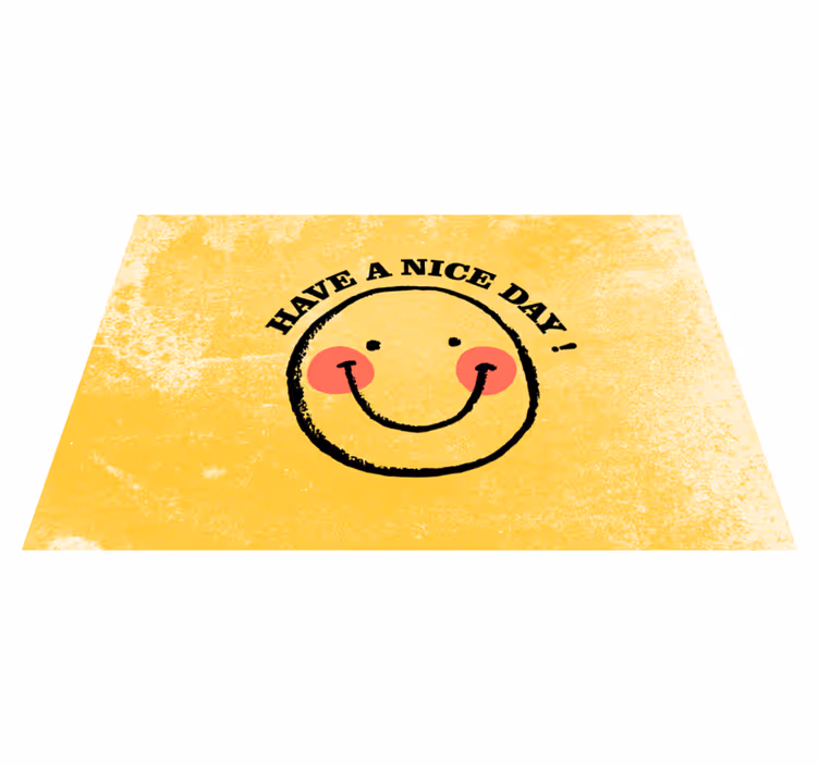 Individual de mesa frase cara sonriente cita - TenVinilo