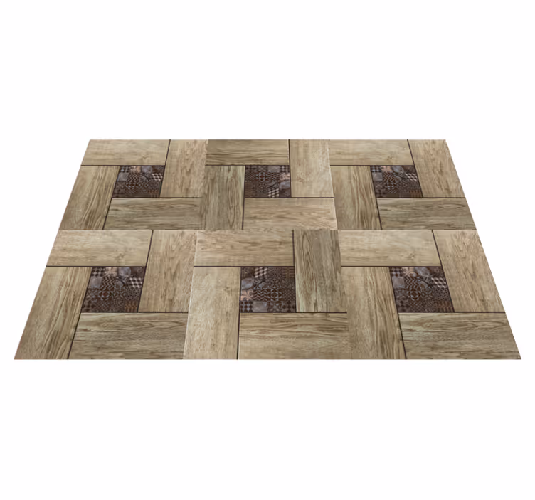 Individual de mesa patrón superficie de madera - TenVinilo