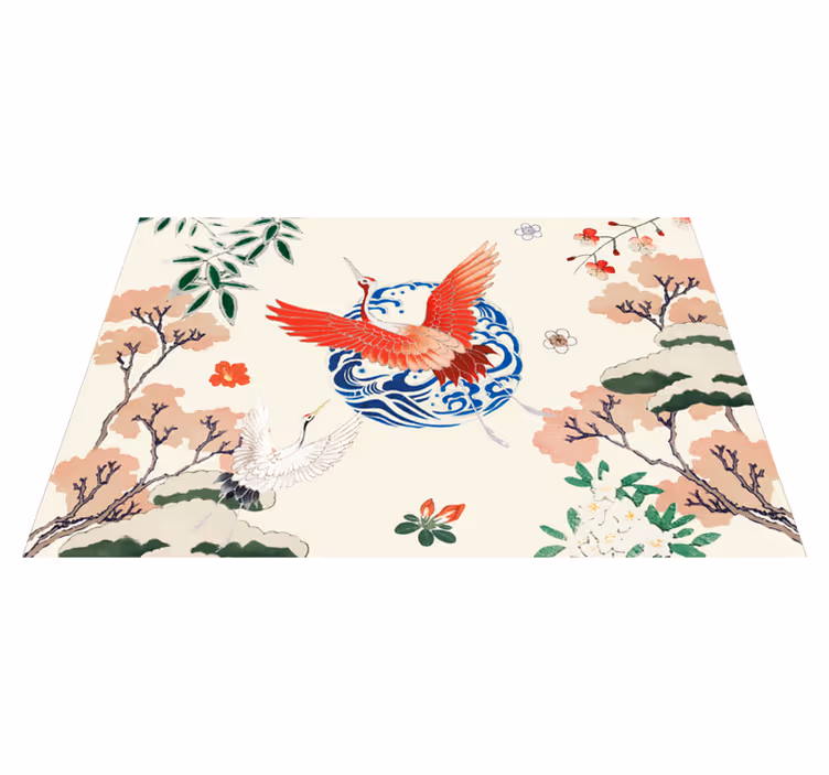 Manteles individuales de vinilo chinoiserie - TenVinilo