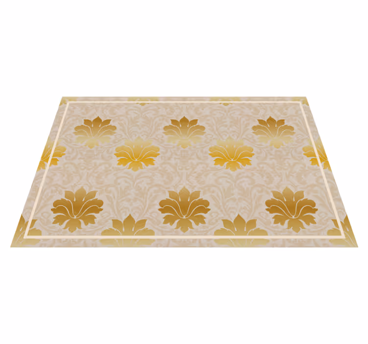 Mantel individual elegante Adornos dorados de estilo clásico - TenVinilo