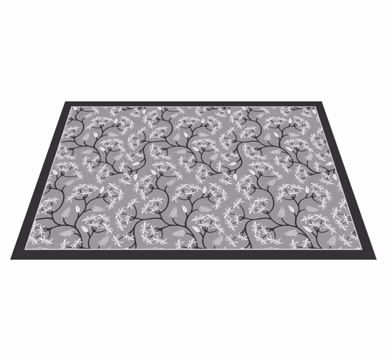 Individual de mesa navideño patrón de ramas florales - TenVinilo