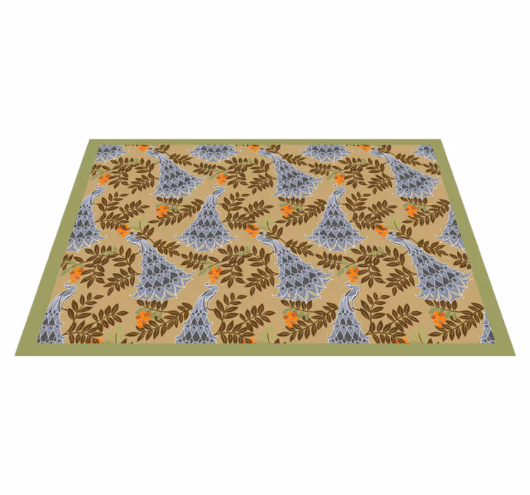 Individual mesa personalizable con motivo floral - TenVinilo