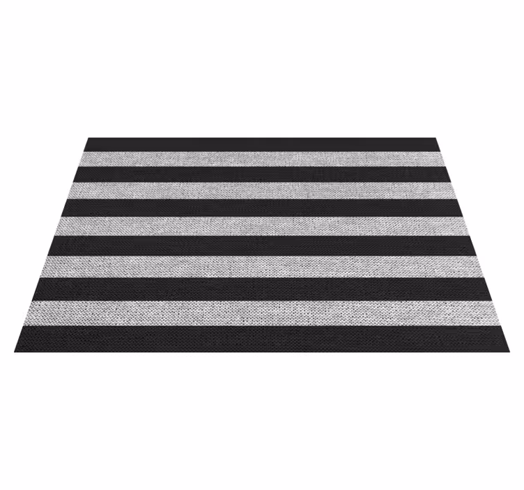 Individual mesa moderno alfombra de cocina rayas - TenVinilo