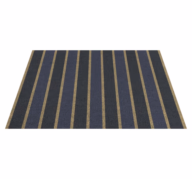 Individual mesa moderno camino textil a rayas - TenVinilo