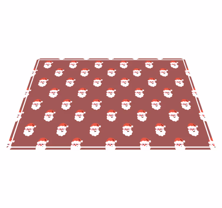 Individual de mesa navideño cara de santa - TenVinilo