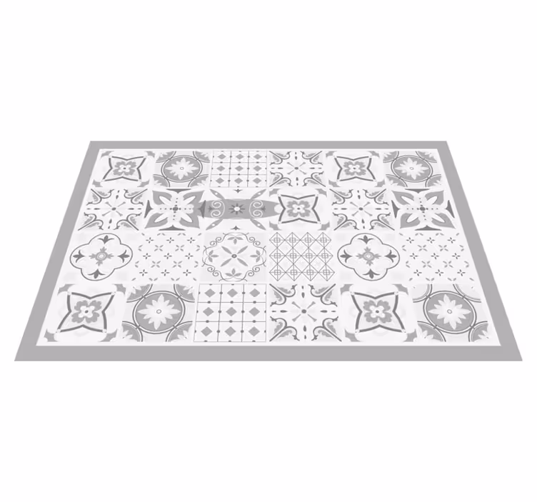 Individual de mesa patrón patrones monocromáticos elegantes - TenVinilo