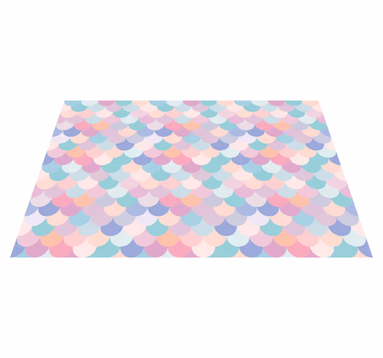 Individual de mesa patrón pastel con ondas - TenVinilo
