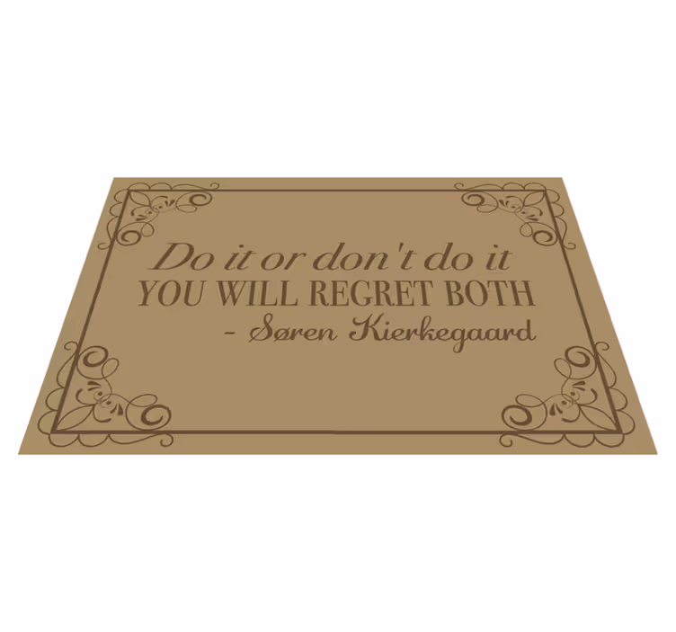 Individual de mesa frase recordatorio de cita inspiradora - TenVinilo