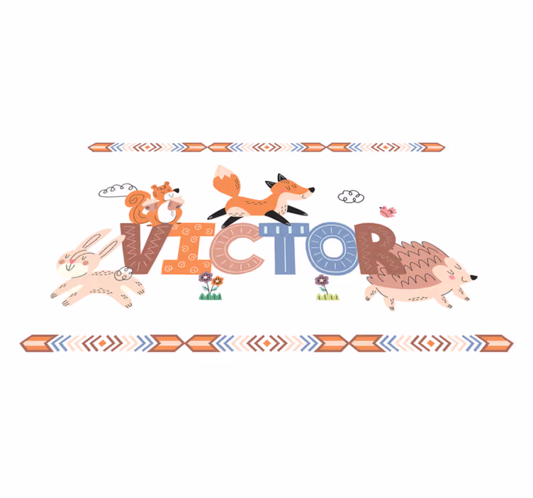 Mantel personalizable Animales del bosque - TenVinilo