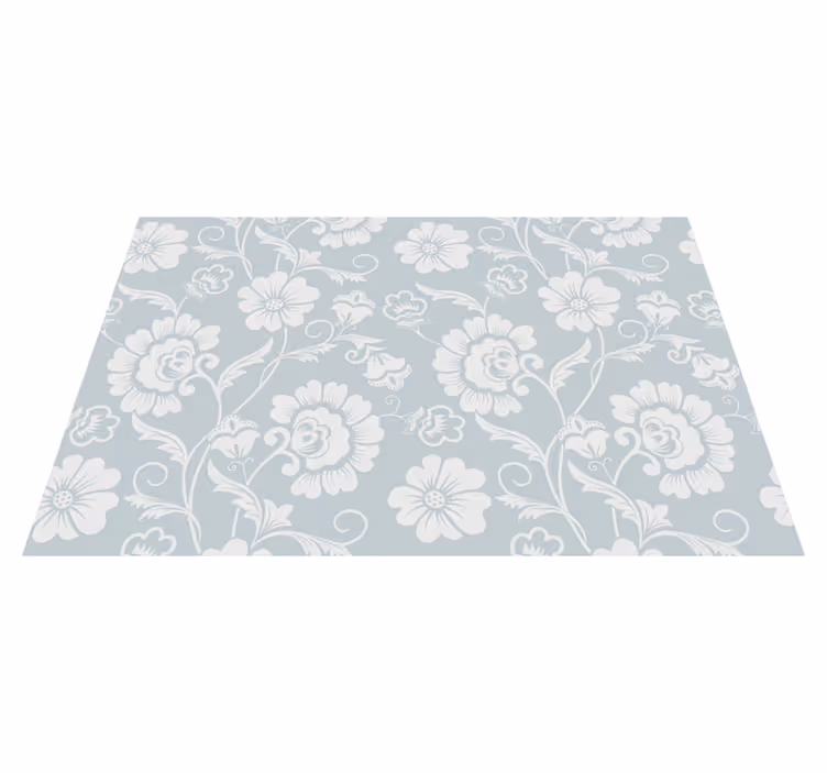 Individual de mesa patrón arreglo floral - TenVinilo