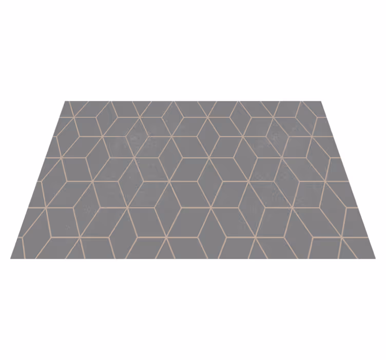Individual de mesa patrón superficie hexagonal - TenVinilo