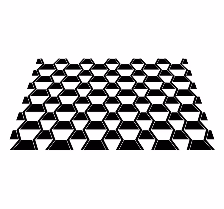 Individual de mesa patrón hexagonal estilizado - TenVinilo