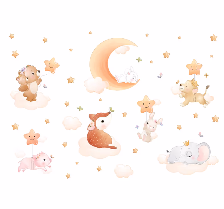 Mural para bebé dulces sueños - TenVinilo